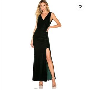 Privacy Please Brisbane Green Velvet Dress- SMALL